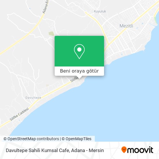 Davultepe Sahili Kumsal Cafe harita