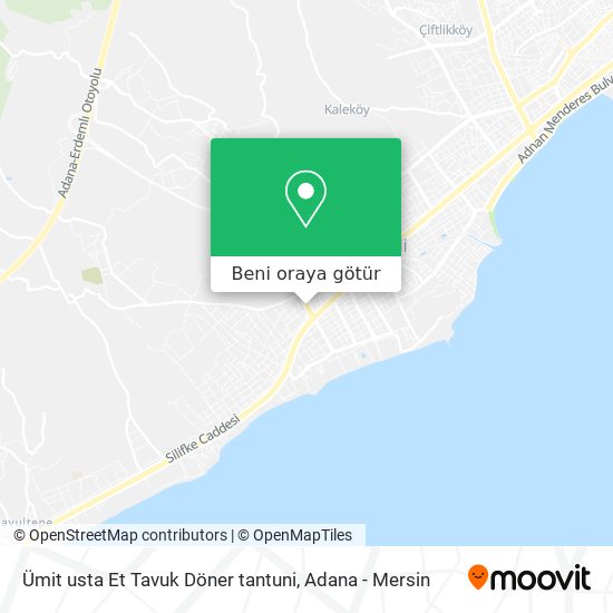 Ümit usta Et Tavuk Döner tantuni harita