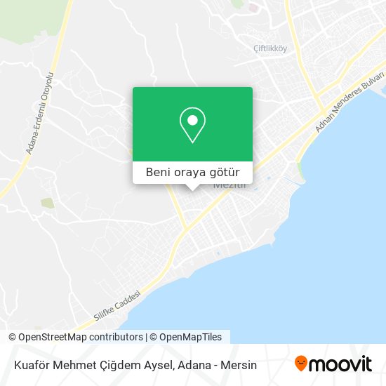 Kuaför Mehmet Çiğdem Aysel harita