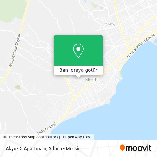 Akyüz 5 Apartmanı harita