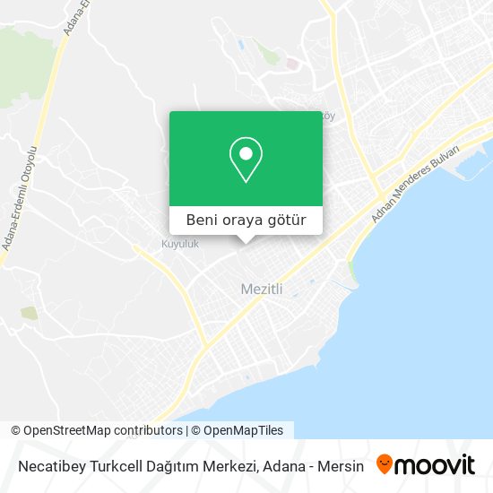 Necatibey Turkcell Dağıtım Merkezi harita