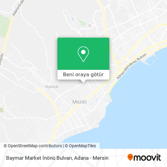 Baymar Market İnönü Bulvarı harita