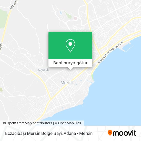 Eczacıbaşı Mersin Bölge Bayi harita