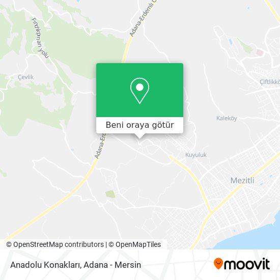 Anadolu Konakları harita