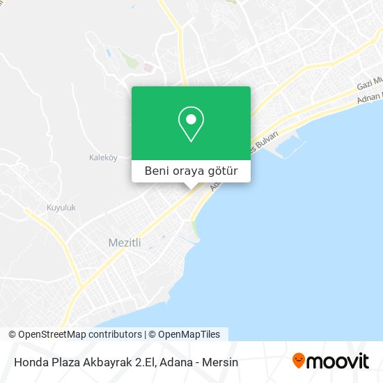 Honda Plaza Akbayrak 2.El harita
