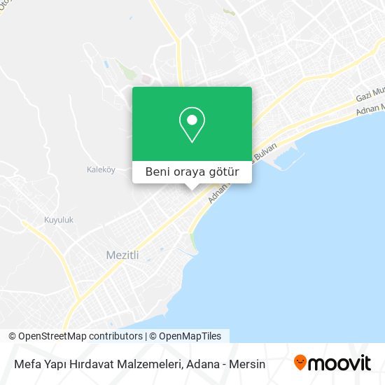 Mefa Yapı Hırdavat Malzemeleri harita