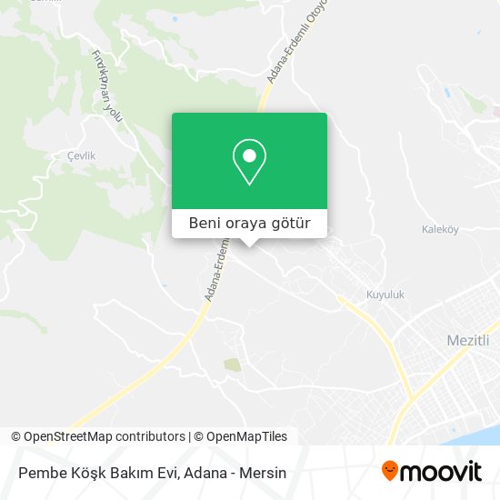 Pembe Köşk Bakım Evi harita