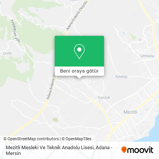 Mezitli Mesleki Ve Teknik Anadolu Lisesi harita