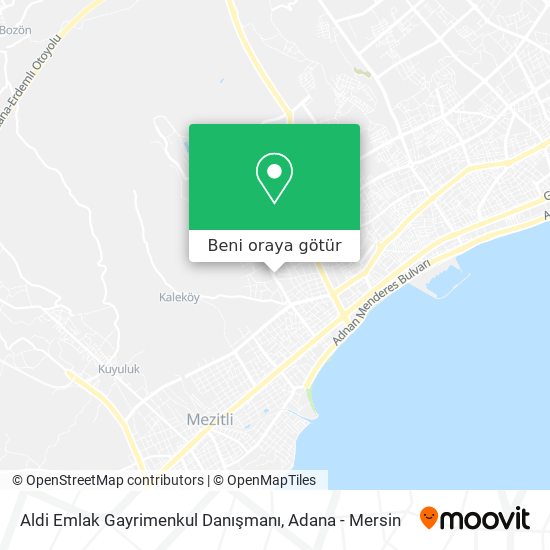 Aldi Emlak Gayrimenkul Danışmanı harita