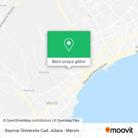 Baymar Üniversite Cad. harita