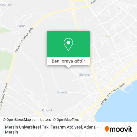 Mersin Üniversitesi Takı Tasarım Atölyesi harita