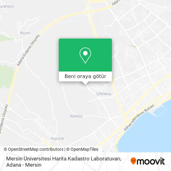 Mersin Üniversitesi Harita Kadastro Laboratuvarı harita