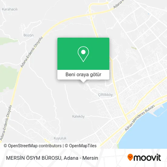 MERSİN ÖSYM BÜROSU harita