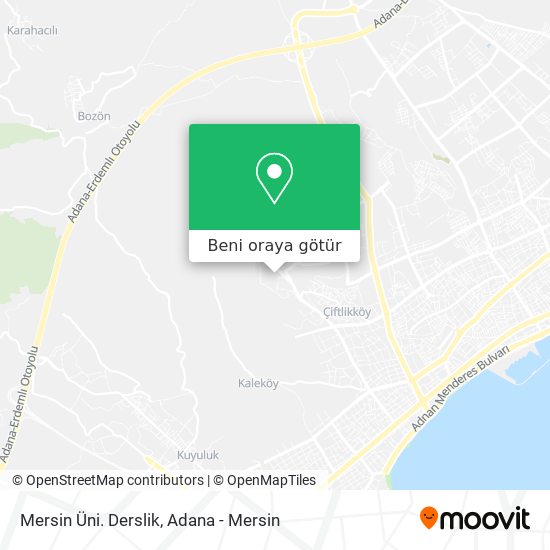 Mersin Üni. Derslik harita