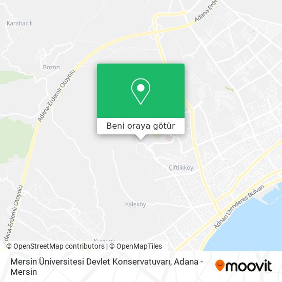 Mersin Üniversitesi Devlet Konservatuvarı harita
