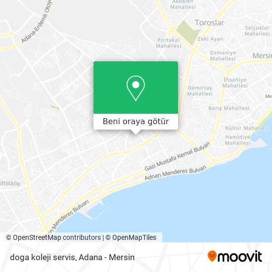 doga koleji servis harita