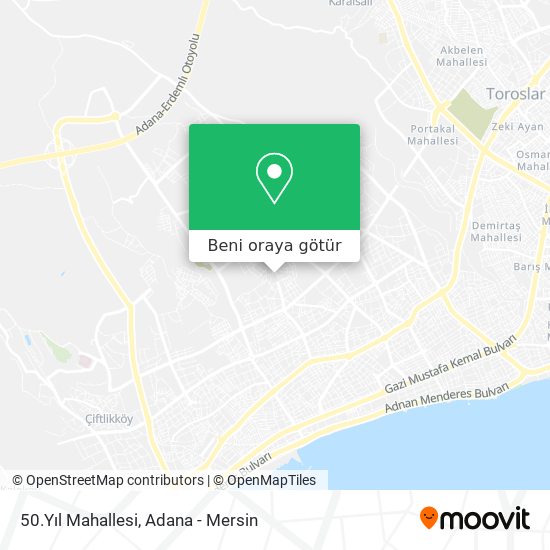 50.Yıl Mahallesi harita
