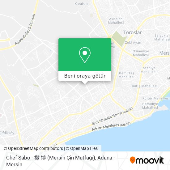 Chef Sabo - 撒 博 (Mersin Çin Mutfağı) harita
