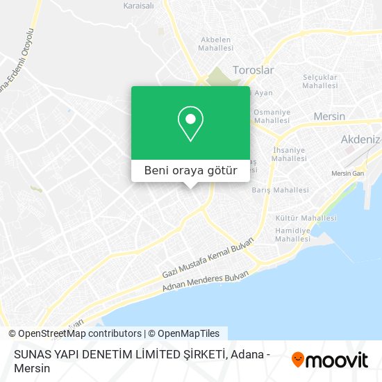 SUNAS YAPI DENETİM LİMİTED ŞİRKETİ harita