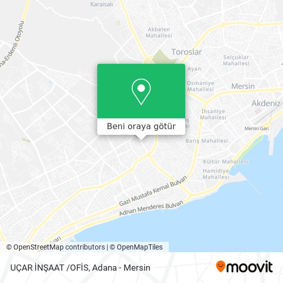 UÇAR İNŞAAT /OFİS harita