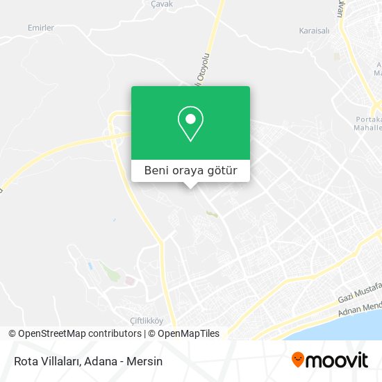 Rota Villaları harita