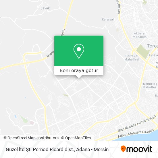 Güzel ltd Şti  Pernod Ricard dist. harita