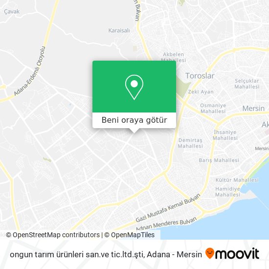 ongun tarım ürünleri san.ve tic.ltd.şti harita