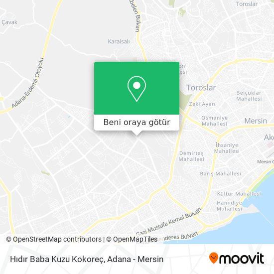 Hıdır Baba Kuzu Kokoreç harita