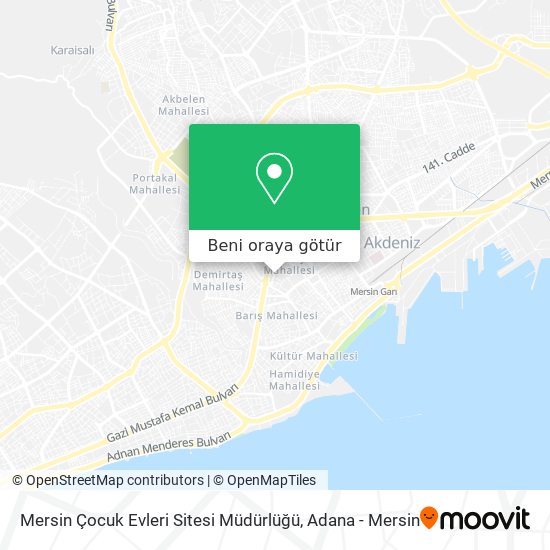 Mersin Çocuk Evleri Sitesi Müdürlüğü harita