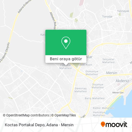 Koctas Portakal Depo harita
