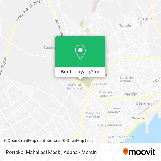 Portakal Mahallesi Meski harita