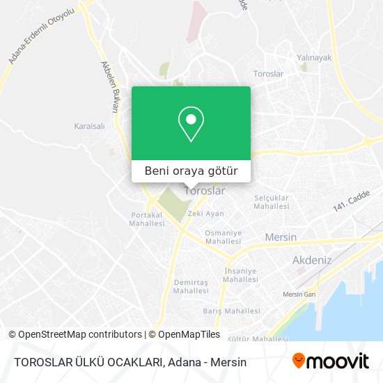 TOROSLAR ÜLKÜ OCAKLARI harita