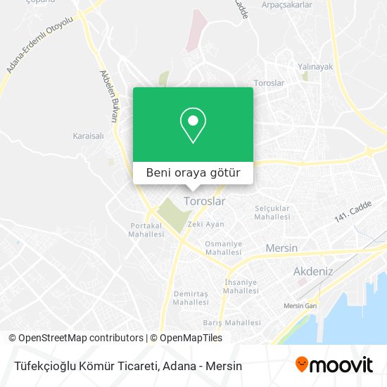 Tüfekçioğlu Kömür Ticareti harita