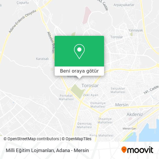 Milli Eğitim Lojmanları harita