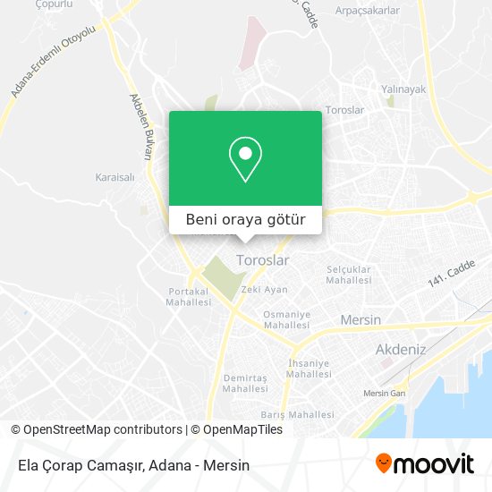 Ela Çorap Camaşır harita