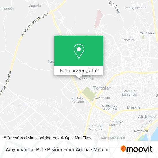 Adıyamanlılar Pide Pişirim Fırını harita
