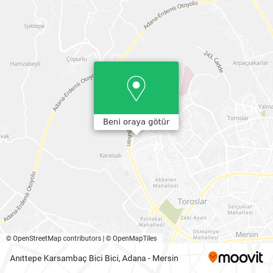 Anıttepe Karsambaç Bici Bici harita
