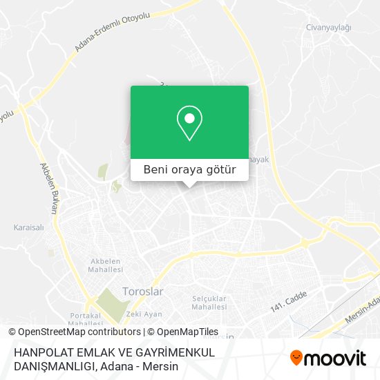 HANPOLAT EMLAK VE GAYRİMENKUL DANIŞMANLIGI harita