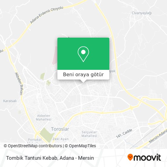 Tombik Tantuni Kebab harita