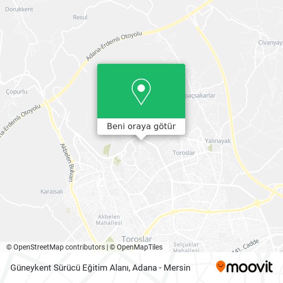 Güneykent Sürücü Eğitim Alanı harita