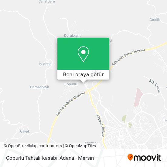 Çopurlu Tahtalı Kasabı harita
