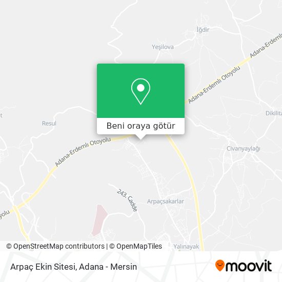Arpaç Ekin Sitesi harita