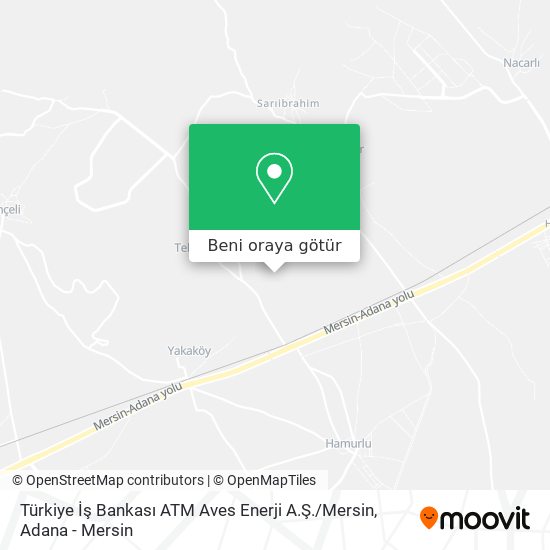 Türkiye İş Bankası ATM Aves Enerji A.Ş. / Mersin harita