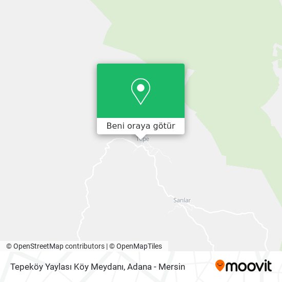 Tepeköy Yaylası Köy Meydanı harita