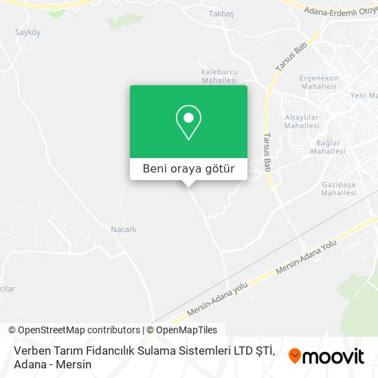 Verben Tarım Fidancılık Sulama Sistemleri LTD ŞTİ harita