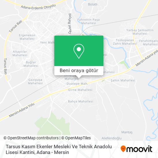 Tarsus Kasım Ekenler Mesleki Ve Teknik Anadolu Lisesi Kantini harita