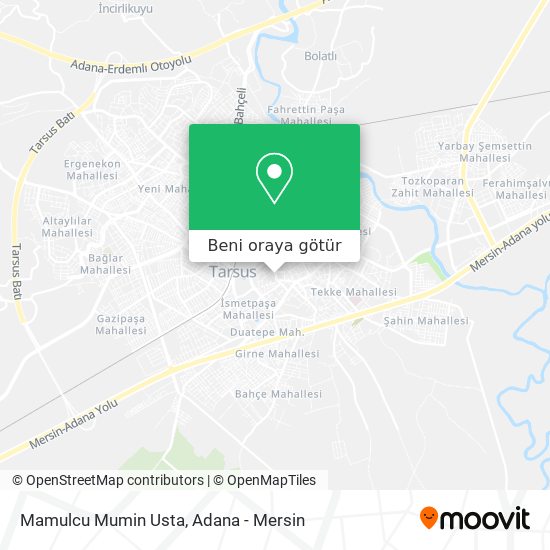 Mamulcu Mumin Usta harita