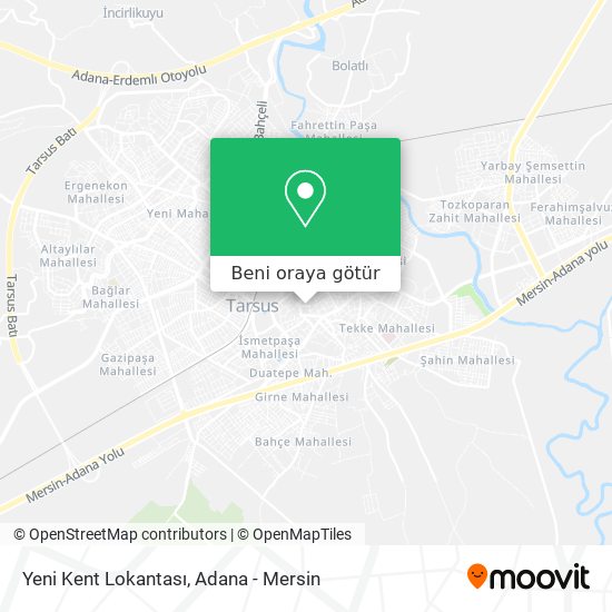 Yeni Kent Lokantası harita