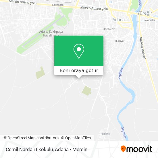 Cemil Nardalı İlkokulu harita