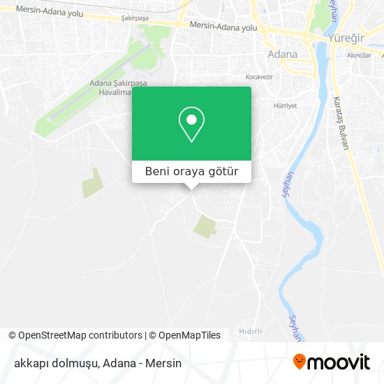 akkapı dolmuşu harita